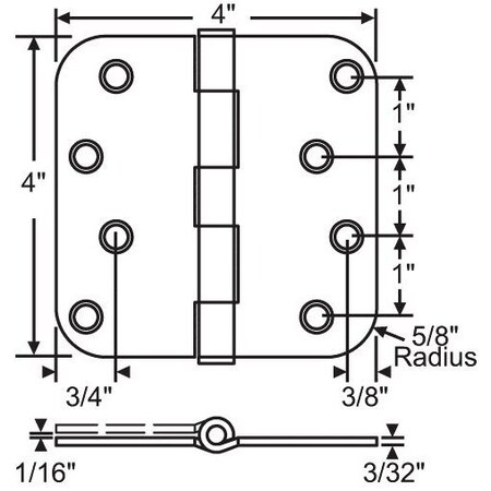 Strybuc 4in x 5/8in Plain Bearing 56-179SBRS